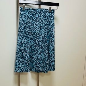 NWOT MELIKA swim skirt pull on light blue and navy blue size XS